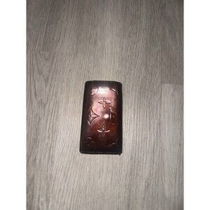 Louis Vuitton Patent Leather Key Holder Wallet Maroon Vintage Monogram